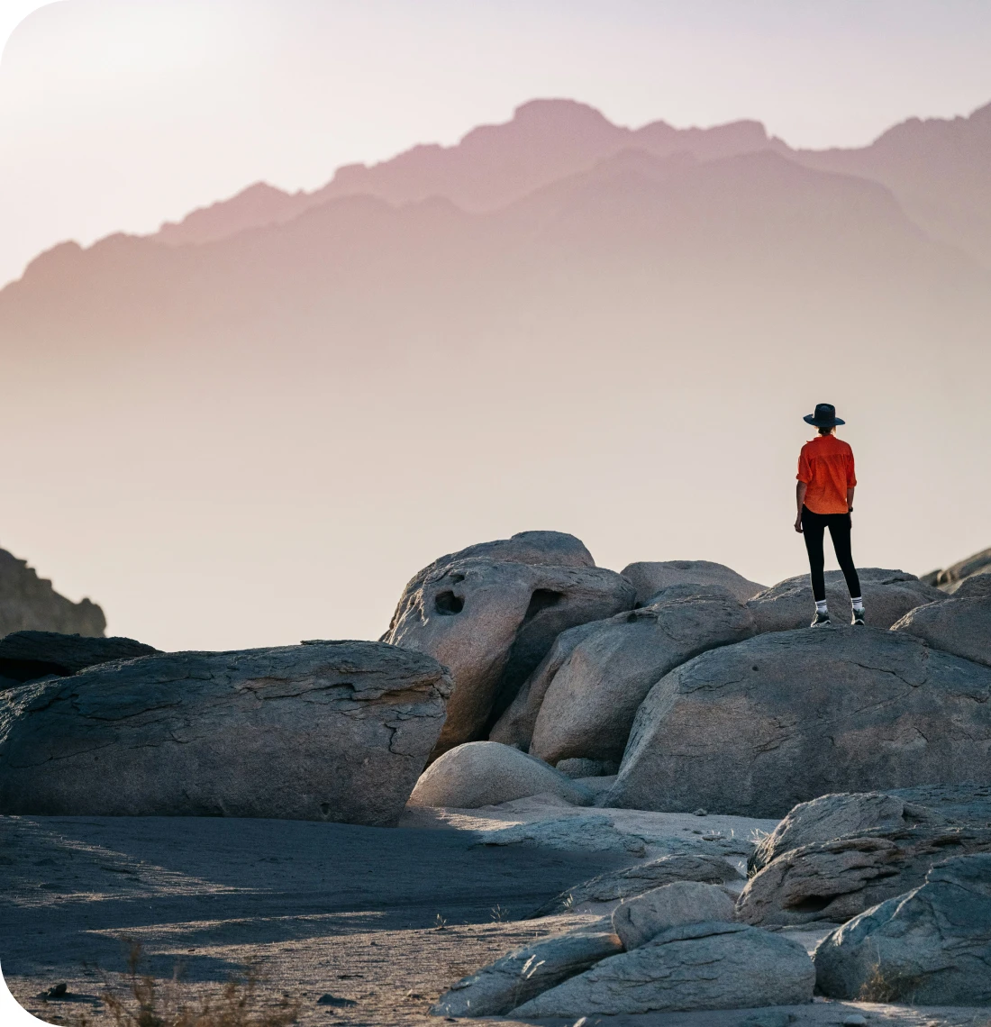 a girl travelling and enjoying scenery